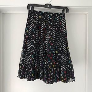 diane von furstenberg flowy skirt. size 0